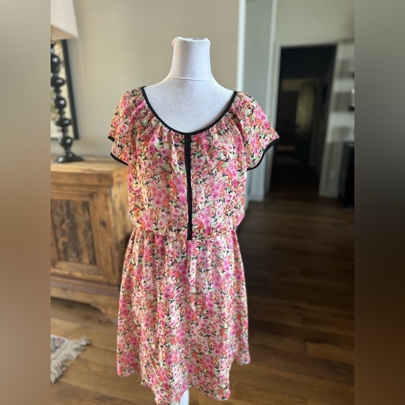 Cottagecore Madison Leigh Floral Sheer Dress 10 Large L - Picture 4 of 13